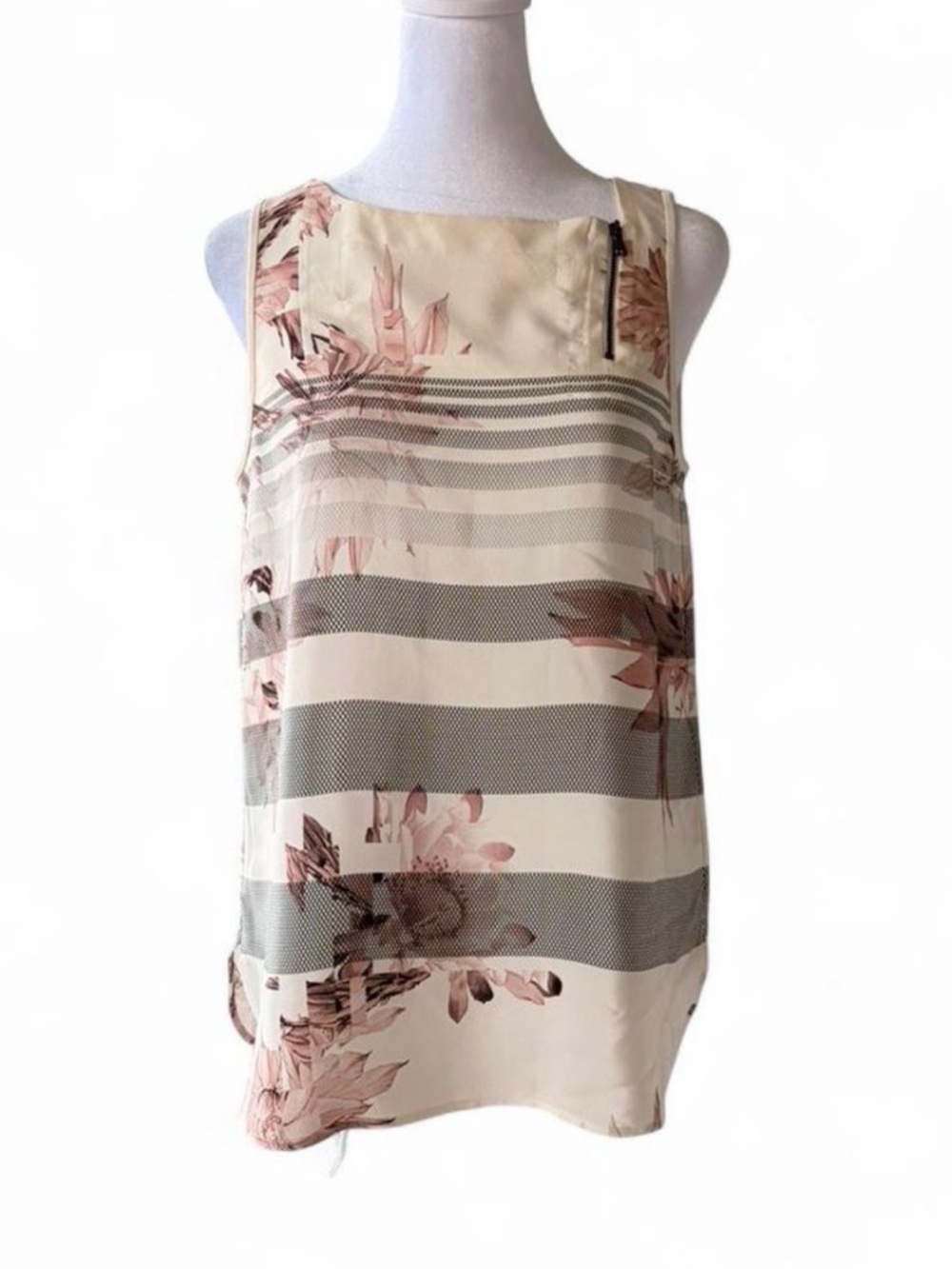 Tibi 100% Silk Tank Top Blouse
